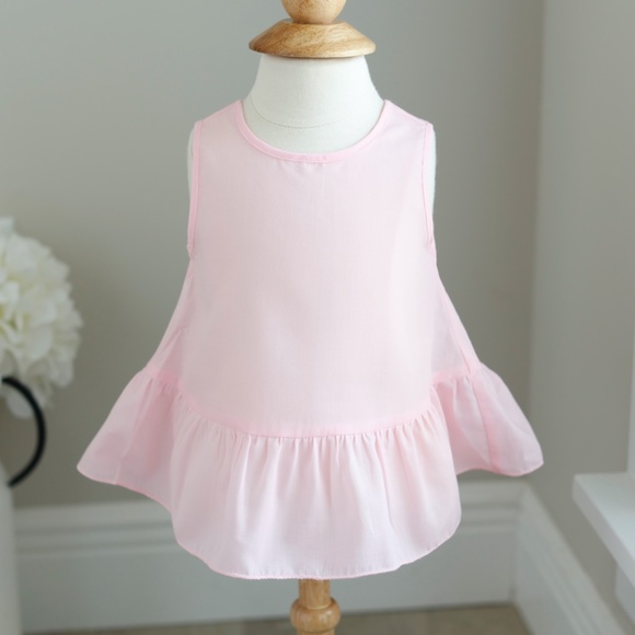 Newborn Smocked Dress White Pink Embroidery Will'beth Spring Portrait NWT - Picture 5 of 10